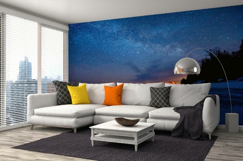 Vlies Fototapete - Sternenklarer Himmel 375 x 250 cm